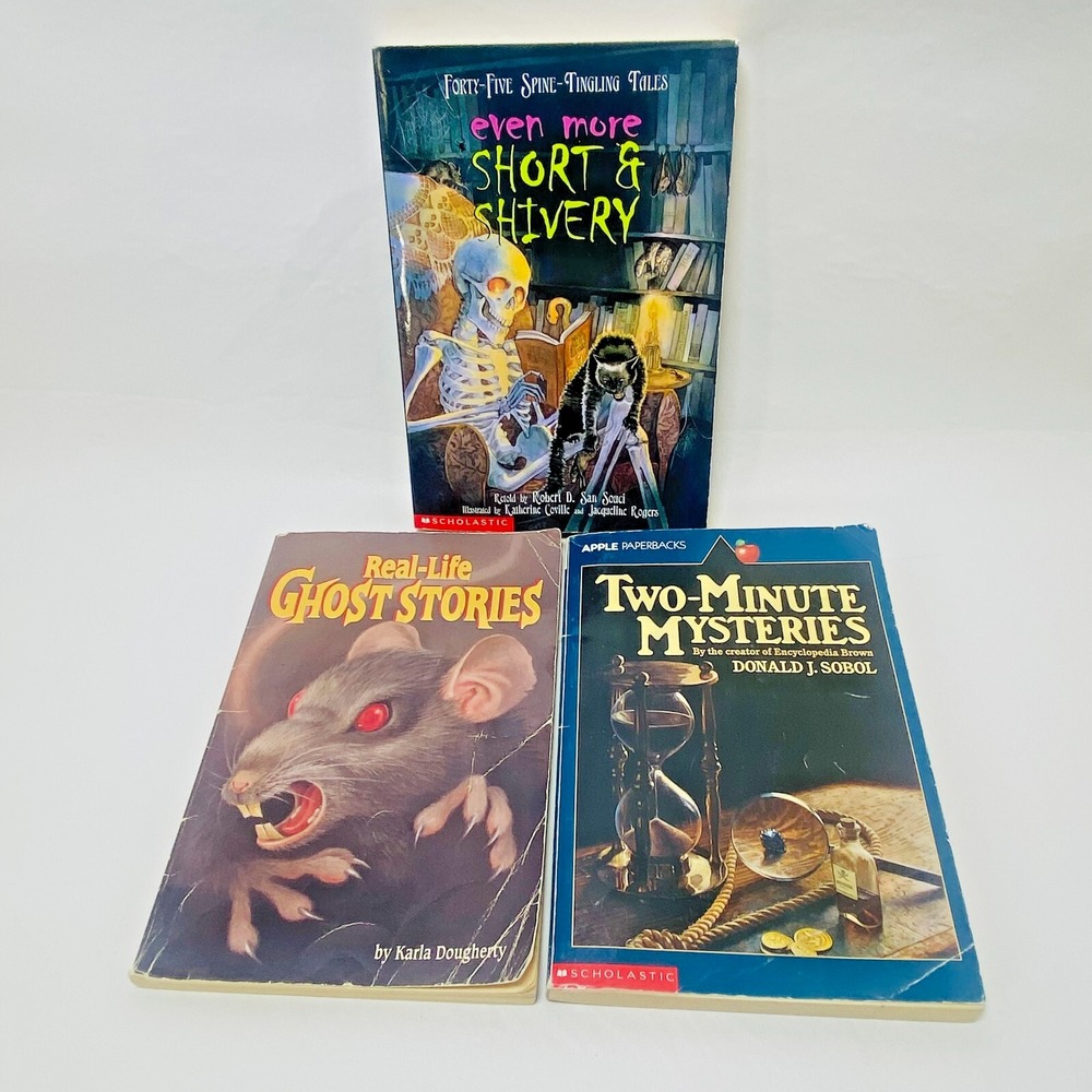 1990s Teen Horror Scary Stories Mysteries Lot of 3 Paperback Books‎ YA